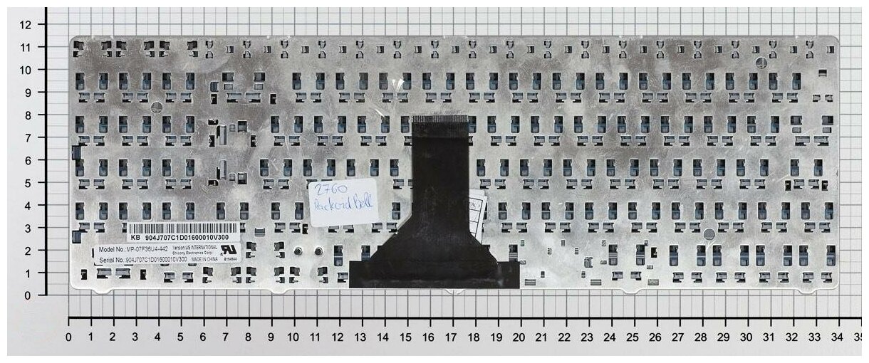 Клавиатура для ноутбука Packard Bell AEPB5P00010 черная