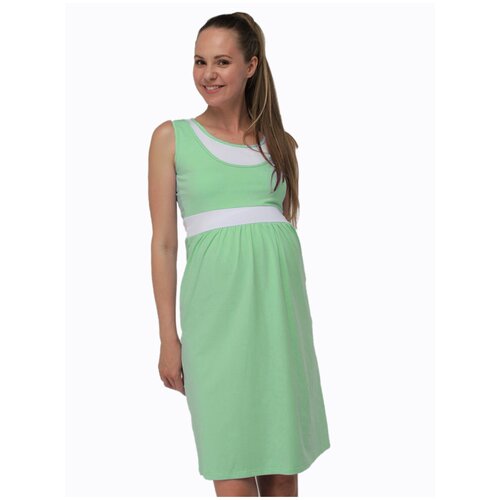 фото Платье mama jane, повседневное, полуприлегающее, миди, размер 42, зеленый