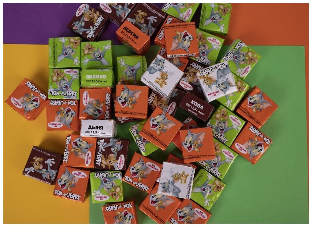 Жевательные конфеты Tom & Jerry сладости том и джерри микс вкусов (3 шт. по 34,5 гр.) - фотография № 9