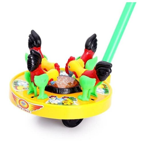 Каталка на палке Курочки цвета микс 856₽