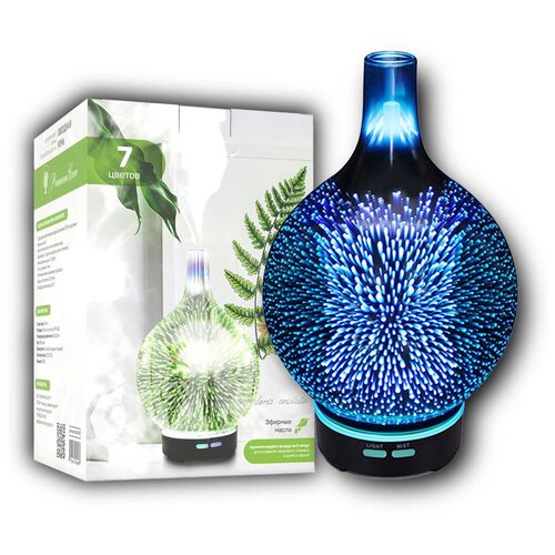 Ультразвуковой арома увлажнитель воздуха ночник с функцией ароматизации Premium Care Звездная ночь 3D StarS-3D 7 цветов подсветки 100мл 332500₽