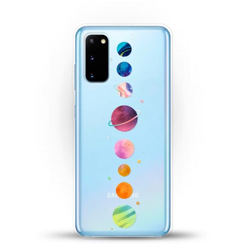 фото Силиконовый чехол планеты на samsung galaxy s20 andy & paul