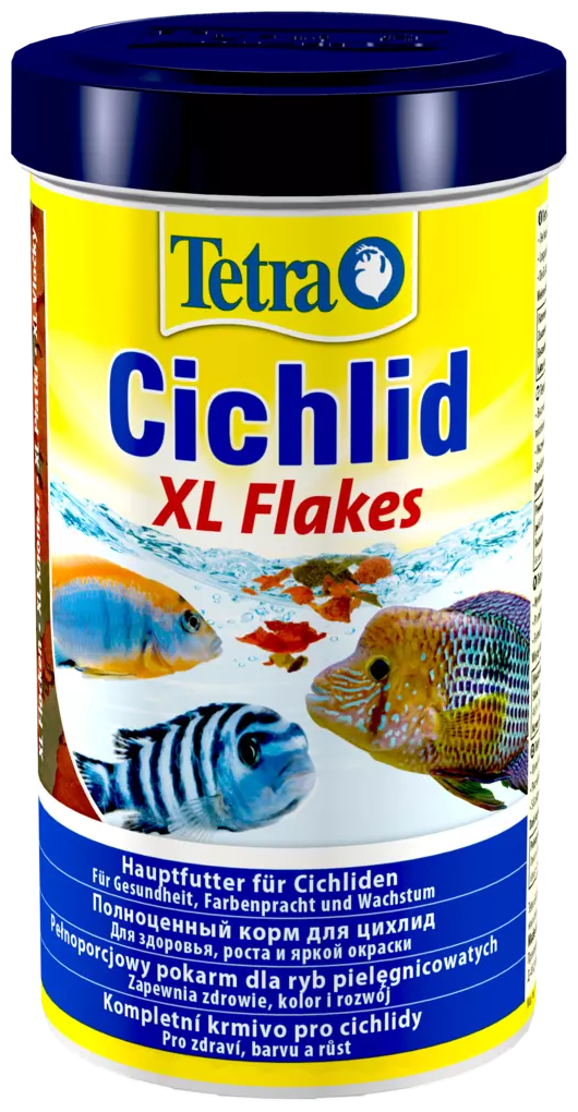 Корм для аквариумных рыб Tetra Cichlid Flakes XL 500 мл (хлопья крупные)