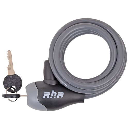 Велозамок RUSH HOUR с ключом 10x1500 серый