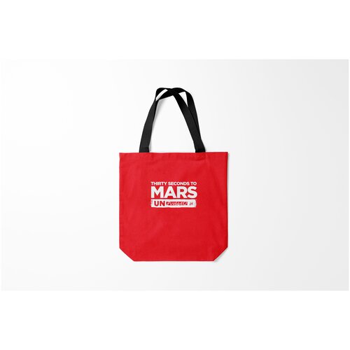 фото Сумка-шоппер / 40х40 см / рок / 30 seconds to mars thirty un plugged burnettie
