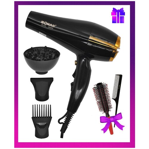 Профессиональный фен для волос Sonar Фен для волос Фен с диффузором4500W 999900₽