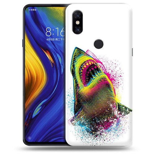 Чехол задняя-панель-накладка-бампер MyPads челюсти-2 для Xiaomi Mi Mix 3 противоударный