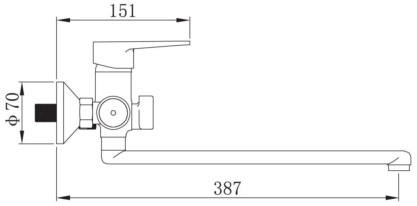 Универсальный смеситель Potato P270-7 P22270-7 белый - фото №2