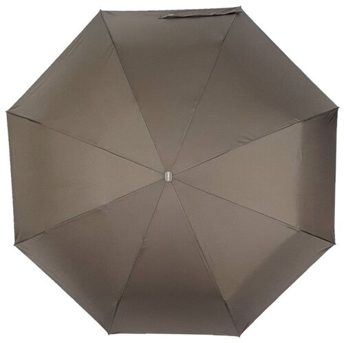 Зонт Wohlbege, полуавтомат, 3 сложения, коричневый