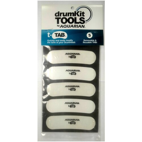 Наклейки на пластик барабана Aquarian T-TAB TA1