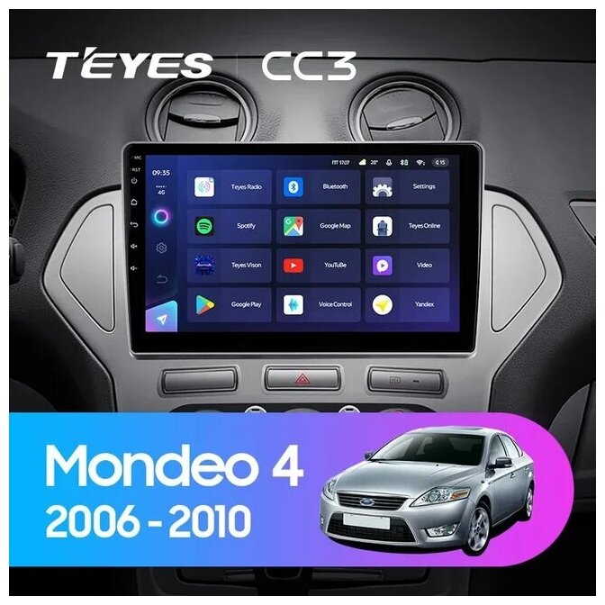 Штатная магнитола Teyes CC3 Ford Mondeo 4 2006-2010 3+32G