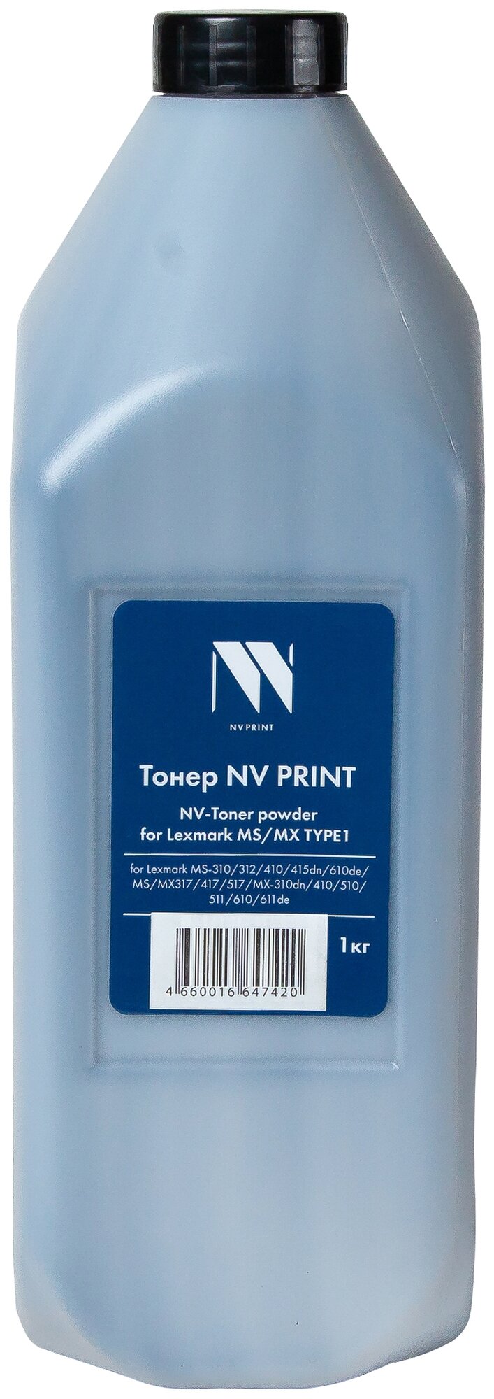 Тонер NV Print NV-LX-TYPE1-1KG для принтеров Lexmark MS/MX TYPE1, 1кг