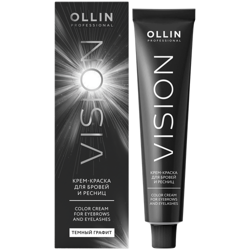 Ollin Vision Light Brown - Оллин Вижн Лайт Браун Крем-краска для бровей и ресниц Светло-коричневый, 20 мл -