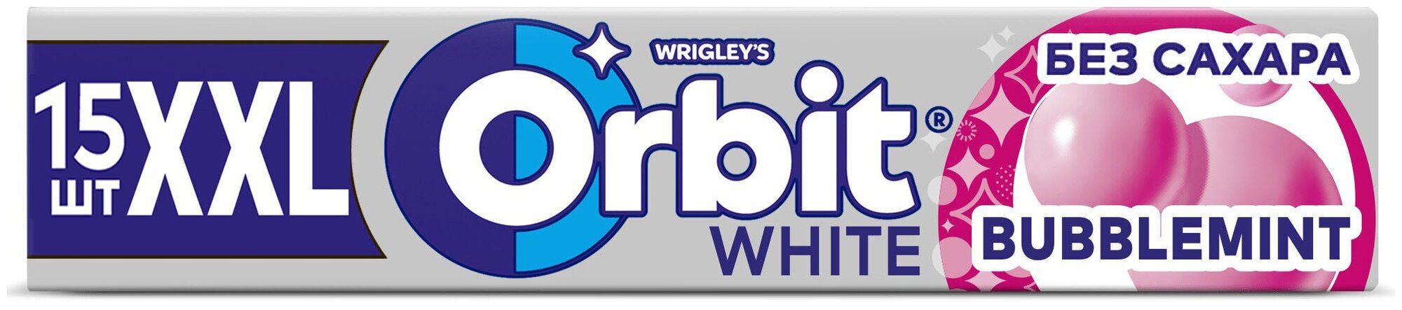 Жевательная резинка Orbit Xxl White Bubblemint 20