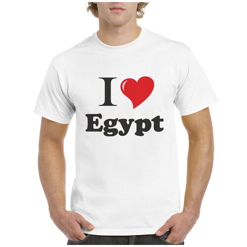 Футболка CoolPodarok Путешествия. I love Egypt