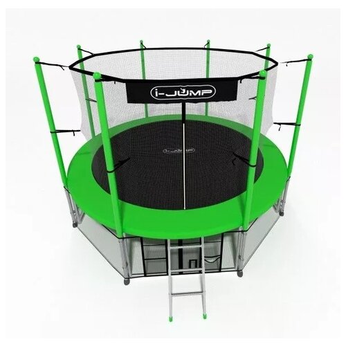 Каркасный батут i-JUMP Classic 12ft 360х360х240 см , green