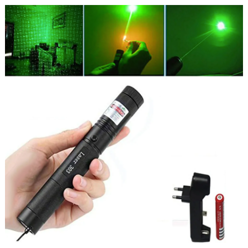 Лазерная указка Green Laser 303 - мощный зеленый луч