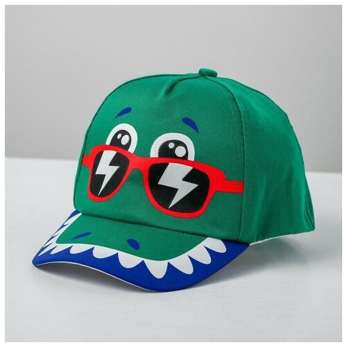 фото Бейсболка , размер 52-54, красный, зеленый promarket