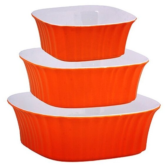 фото Набор салатниц LORAINE 3 предмета синий 29595