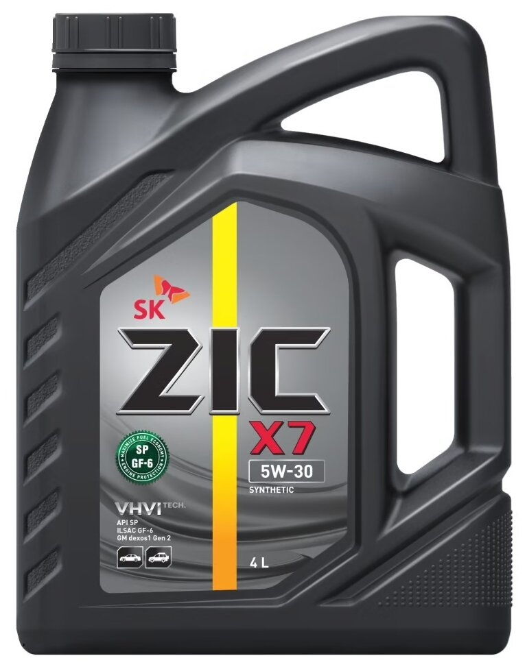 Синтетическое моторное масло ZIC X7 5W-30, 4 л