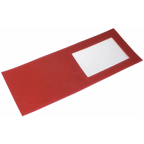 фото Обложка для удостоверения, чехол на удостоверение из натуральной кожи мужской ;женский красный cro-o-12-35 нет бренда