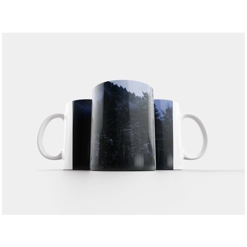 фото Кружка "снег, зима, зимний пейзаж" 320 мл lotsprints