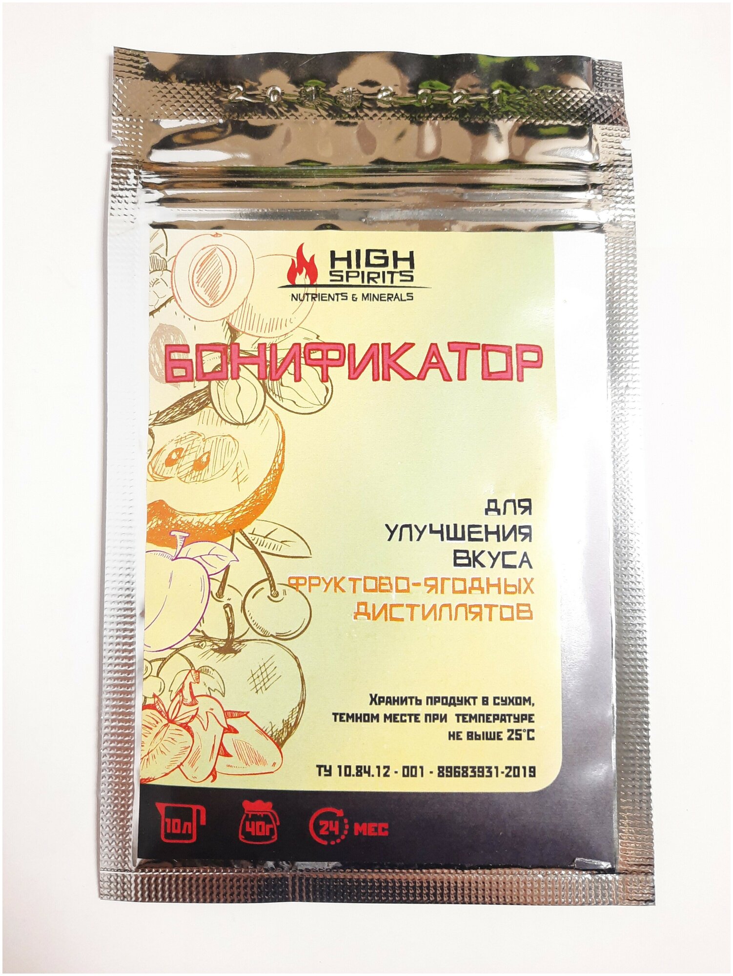 Бонификатор High Spirits для фруктовых дистиллятов, 40 гр