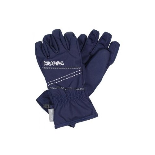 Перчатки Huppa, размер 5, синий, черный перчатки huppa демисезонные светоотражающие детали мембранные размер 4 серый