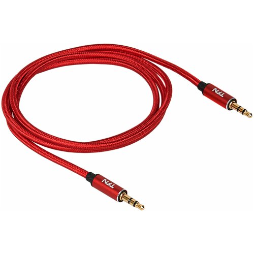TFN Кабель AUX, 1м (красный) кабель акустический au111 aux папа папа металл 100 см красный 1 шт