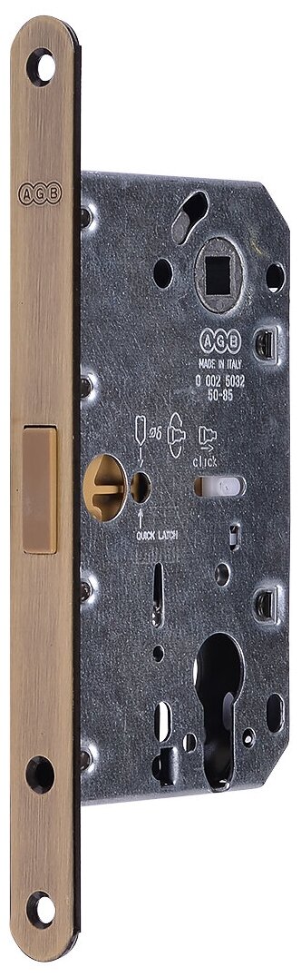 фото Замок магнитный AGB MEDIANA POLARIS B06103.50.12 под цилиндр античная бронза