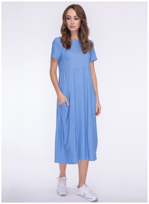 Платье 12, каляев, размер 50, синий