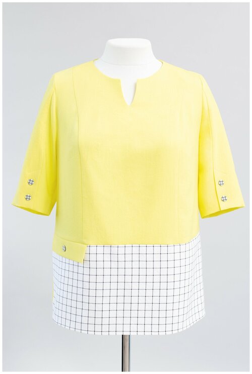Блуза  Mila Bezgerts, размер 54, желтый