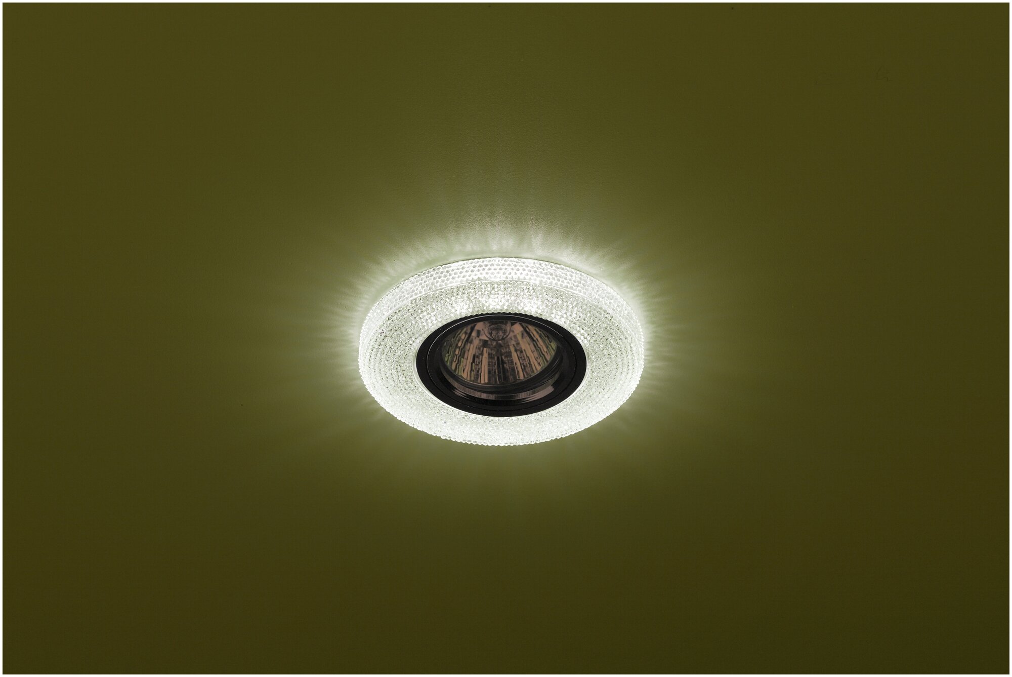 Cветильник потолочный встраиваемый DK LD1 ЭРА декоративный, зелёный - фотография № 2