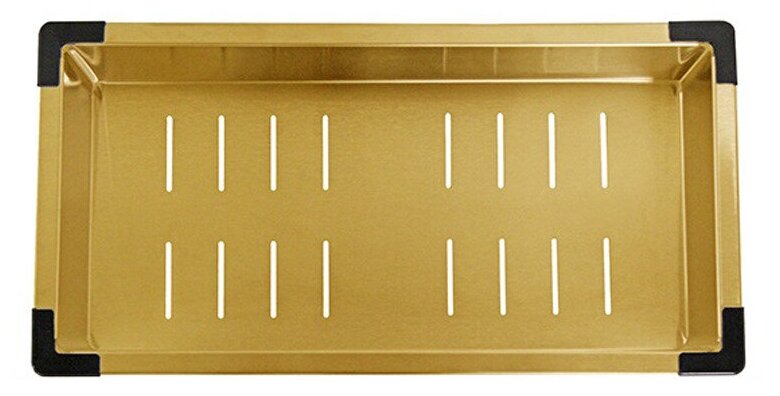 фото Поддон коландер на кухонную мойку ZorG MASTER ZM 03 BRONZE бронза, 41х22 см