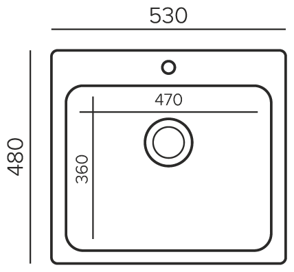 Мойка кухонная Polygran Quartz Bond 530, туман, арт.688247 - фотография № 7