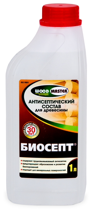 Антисептический пропиточный состав для древесины Woodmaster Биосепт (1л)