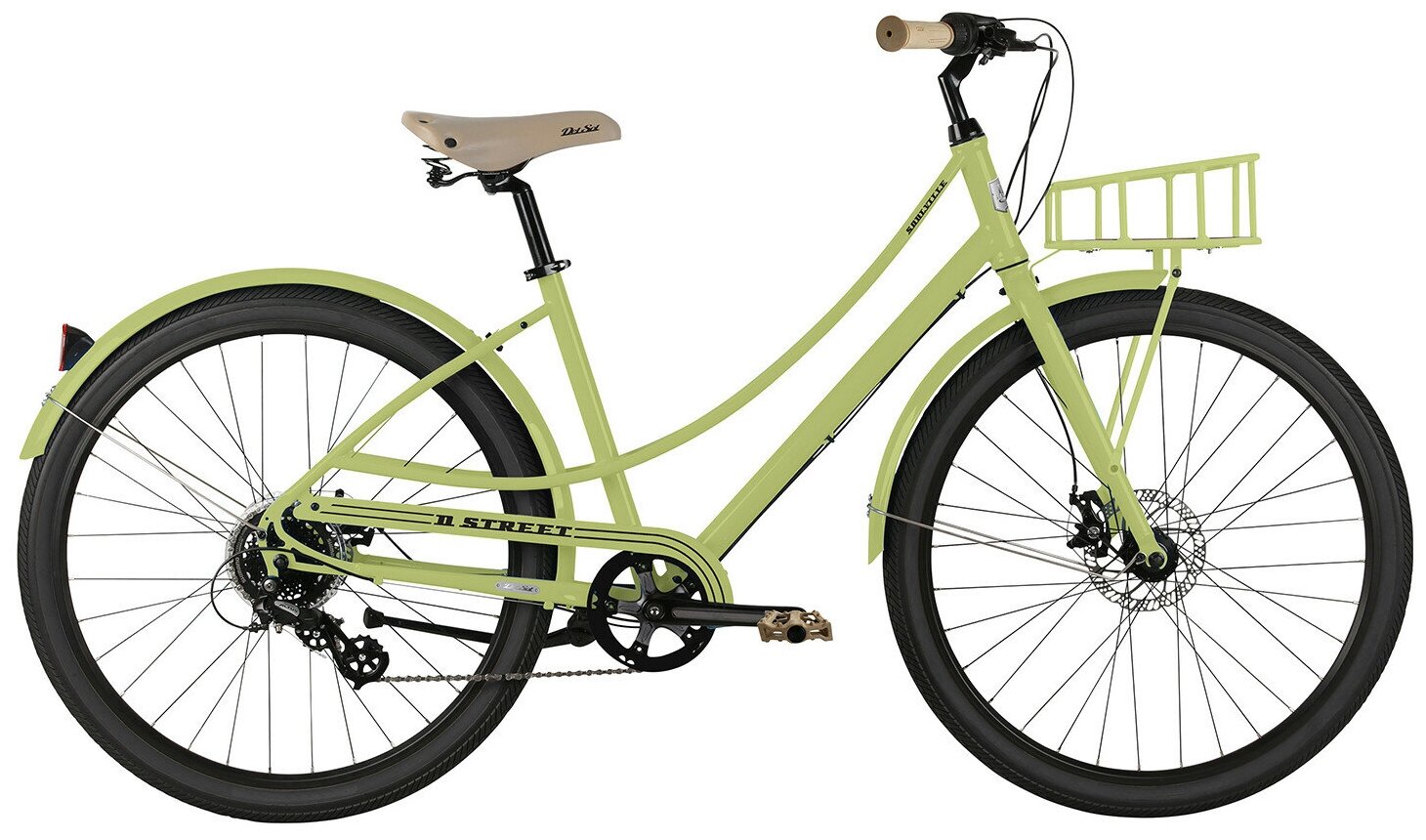 Дорожный велосипед Del Sol Soulville ST 15" матовый салатовый 2021