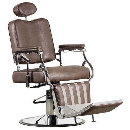 UGOL / Мужское барбер кресло (парикмахерское) "NEOCLASSIC 3001", коричневое