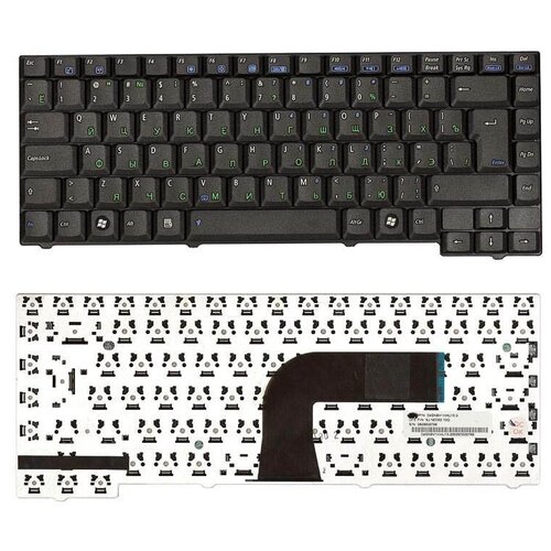 Клавиатура для ноутбука Asus F5VI, русская, черная, Г-образный Enter
