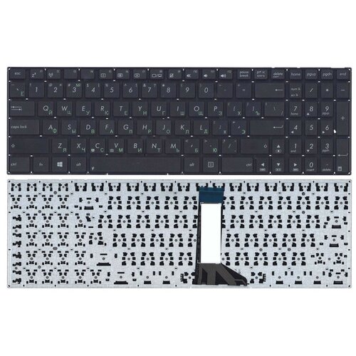Клавиатура для ноутбука Asus X551 X551CA X551MA черная без рамки плоский Enter 1188₽
