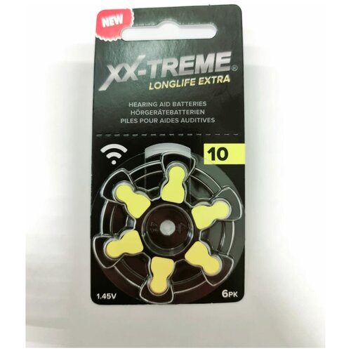 Батарейки XX-TREME (RAYOVAC) 10 для слуховых аппаратов / батарейки для слуховых аппаратов (60шт)