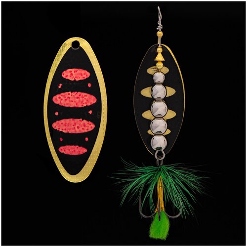 Блесна KYODA в индивидуальной упаковке, вращающаяся, размер 3, вес 19,0 гр, цвет 009