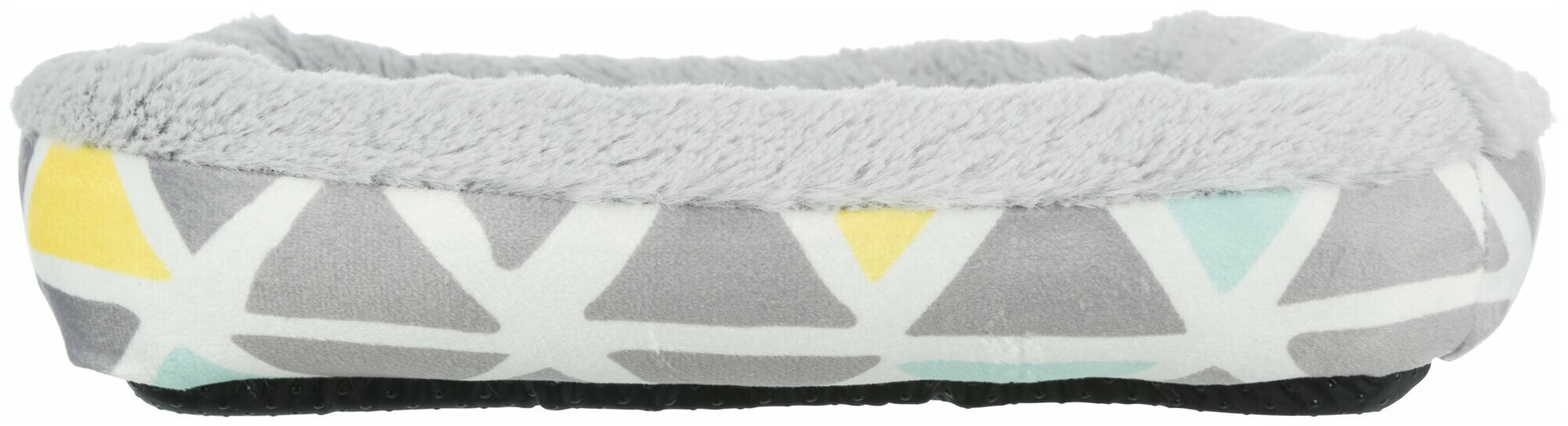 Лежак с бортиком Bunny, плюш, 30 х 6 х 22 см, разноцветный/серый - фотография № 2
