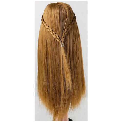 фото Сима-ленд волосы для кукол прямые с косичками, размер маленький 24 4 см