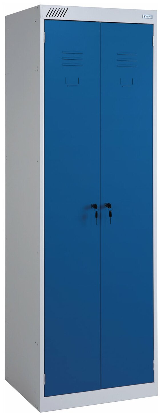 Шкаф металлический для одежды ШРК-22-800, двухсекционный, 1850х800х500 мм, 34 кг