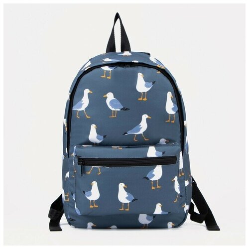 фото Рюкзак на молнии, цвет синий