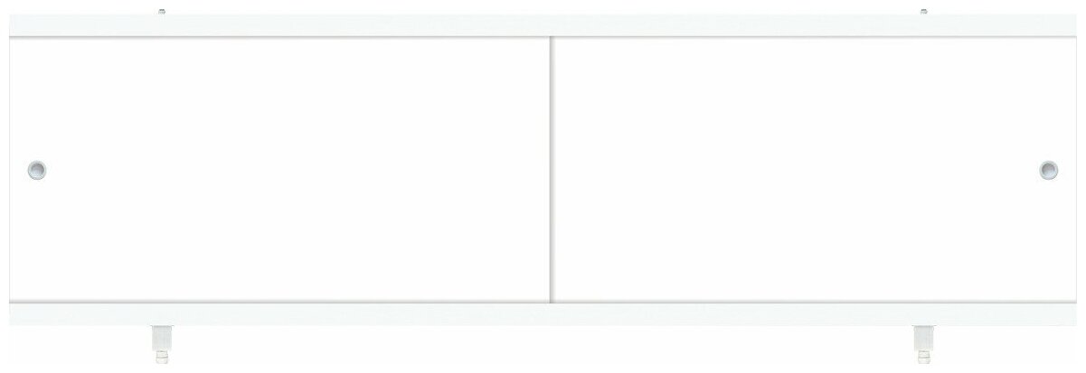 Ультралегкий экран под ванну 1,70 Белый пластиковая рама