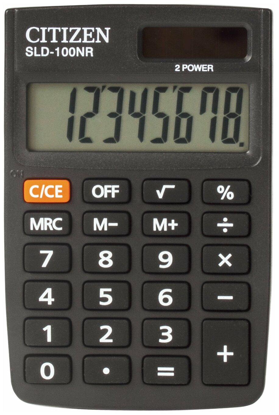 Калькулятор карманный CITIZEN R (90х60 мм) 8 разрядов двойное питание