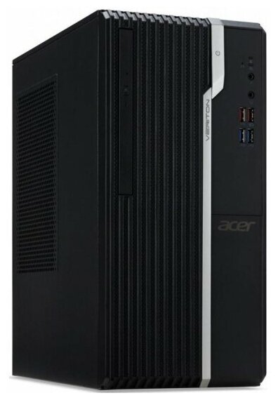 Компьютер ACER Veriton S2680G i3-10105/8GB DDR4 2666/256GB SSD M.2/Intel UHD 630/DVD-RW/USB KB &Mouse/NoO Black