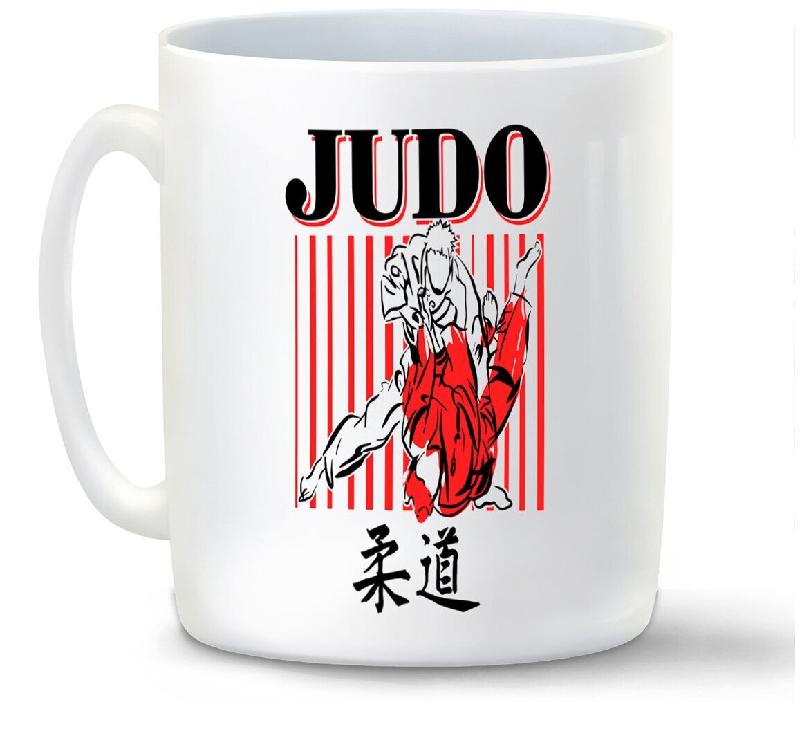 Кружка белая CoolPodarok Judo (дзюдо)